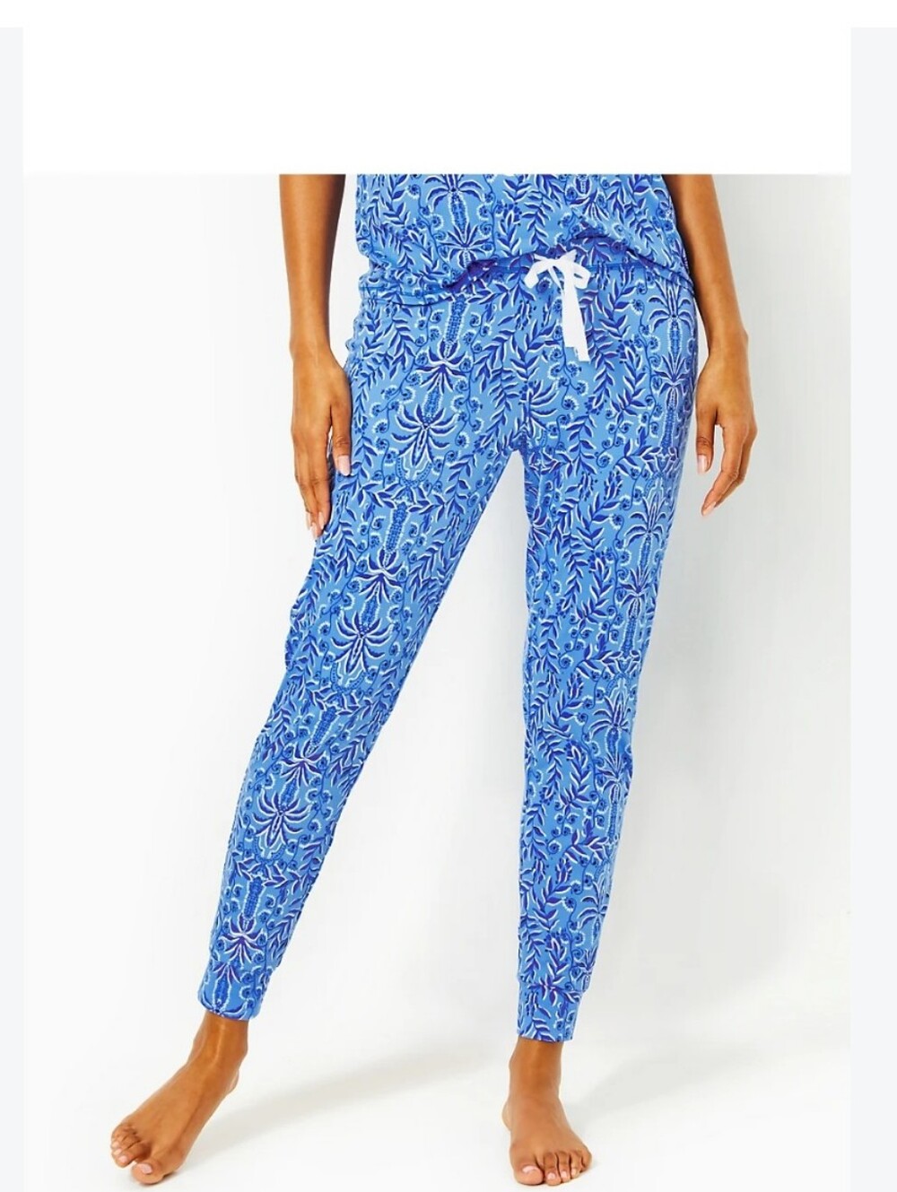 Lilly Pulitzer NWOT Tinsley Knit PJ Pants Abaco Blue In Have It Both Rays. XXL